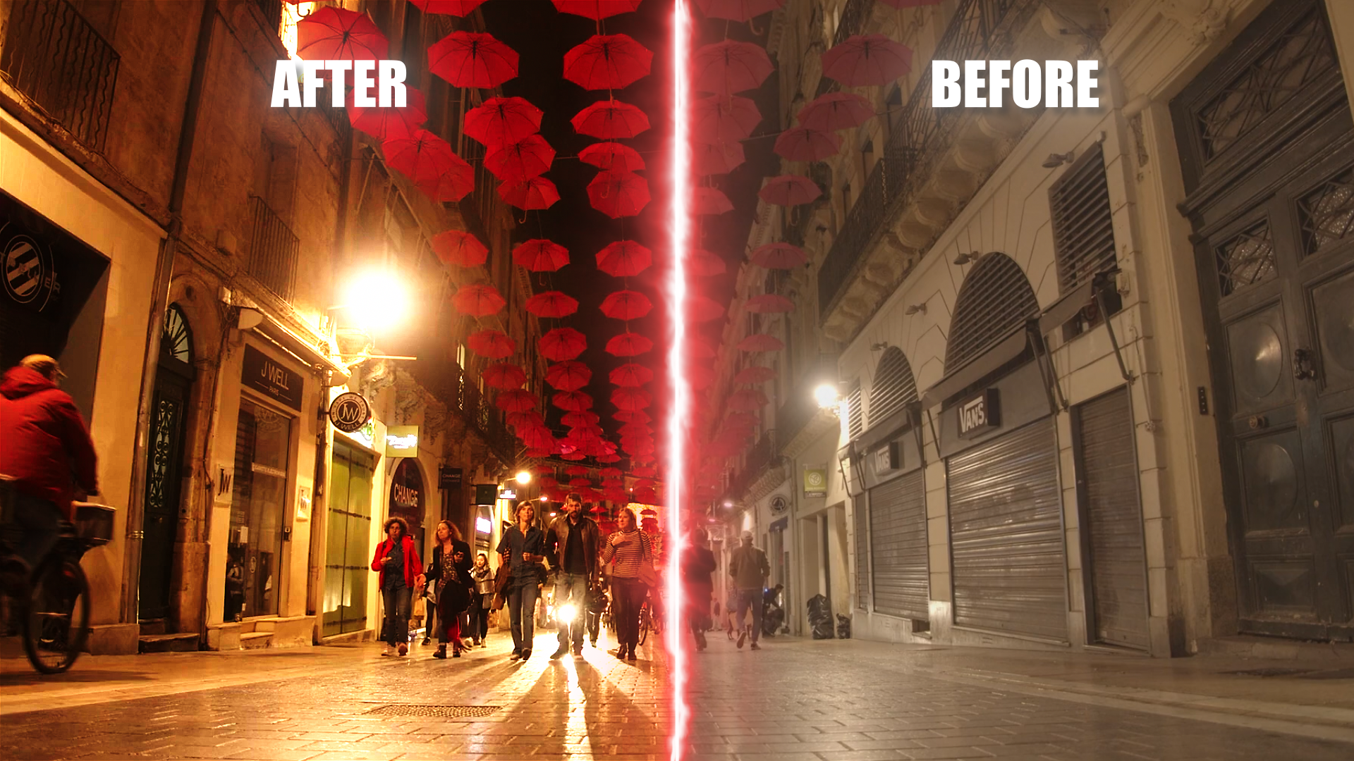 Color correction comparison
